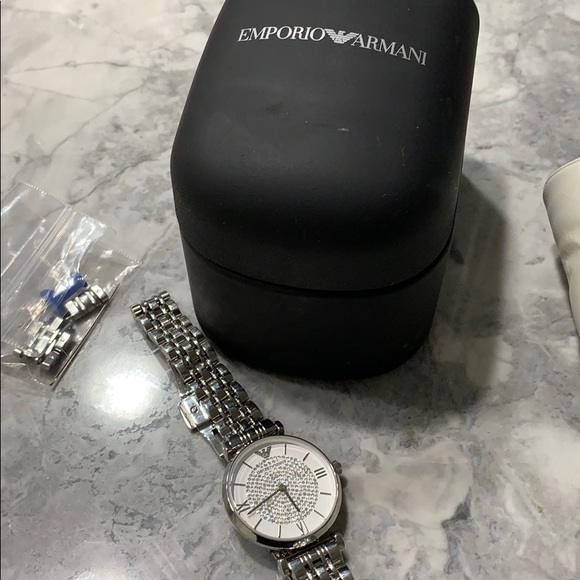 Emporio Armani Silver Watch - Picture 5 of 7